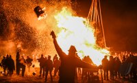 Nikolausfeuer in Hirrlingen (Kreis Tuebingen)