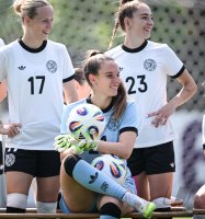 Fussball International Euro 2025,
Mannschaftsfoto Deutsche Frauen Nationalmannschaft