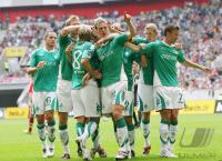 Fussball Ligapokal: Bremen - Bayern