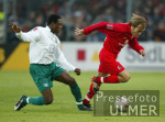 FUSSBALL 1. Bundesliga Spielszene  SC Freiburg  -  VfL Wolfsburg