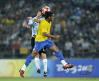 FUSSBALL  Olympia 2008   Halbfinale  Maenner   Argentinien - Brasilien