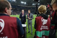 Fussball EM 2016 Quali: RTL-Experte Jens Lehmann und RTL-Moderator Florian Koenig