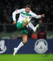 FUSSBALL 1. BUNDESLIGA: Bremen, BOENISCH Einzelaktion