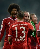 Fussball, 1. Bundesliga  Saison 2013/2014: SV Werder Bremen - FC Bayern Muenchen