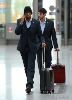 FUSSBALL INTERNATIONAL  CHL  12/13:  Jerome Boateng, Javi , Javier Martinez   (v. li.)