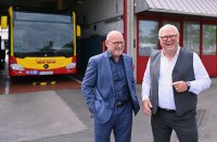 Verkehrsminister Winfried Hermann (Die Gruenen) bei der Firma Moby