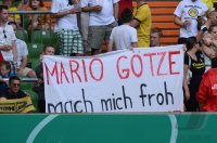 FUSSBALL DFB POKAL SAISON 2012/2013: Plakat fuer Mario Goetze (Borussia Dortmund)