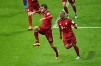 Fussball 1. Bundesliga Saison 15/16: JUBEL FC Bayern Muenchen