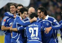Fussball 1. Bundesliga: Schalke, Jubel Schalke 04
