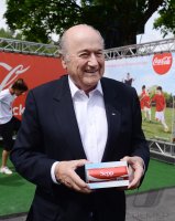 Fusball FIFA 75. Blue Stars 2013 / FIFA Youth Cup: FIFA Praesident Joseph S. Blatter (Schweiz)