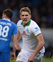 Fussball  1. Bundesliga  13/14: JUBEL Nils Petersen (SV Werder Bremen)