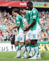 Fussball 1. Bundesliga: Bremen - Frankfurt