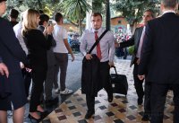 Fussball CHL  Saison 2014/2015: Ankunft FC Bayern Muenchen im Hotel