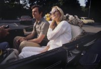 Tampa Cosmos New York: Beckenbauer mit Ehefrau Brigitte