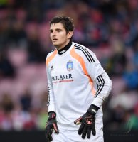 FUSSBALL 1. Bundesliga 2014/2015:  Torwart Michael Kleiner (Paulaner Traumel)