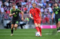 Fussball 1. Bundesliga 23/24: FC Bayern Muenchen - VfL Wolfsburg