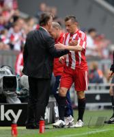 Fussball 1. Bundesliga: Trainer Louis van Gaal, Ivica Olic (FCB)