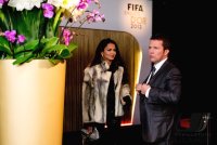 Fussball International  FIFA Ballon d Or 2012: Lothar Matthaeus (Deutschland) mit Anastasia