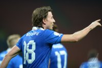 Fussball International WM Qualifikation 2014:  Jubel Riccardo Montolivo (Italien)