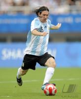 FUSSBALL  Olympia 2008  Peking  Vorrunde Argentinien - Australien