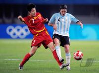 FUSSBALL  Olympia 2008   Vorrunde  Frauen   China - Argentinien