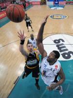 1. Basketball Bundesliga  08/09  Walter Tigers -  Skyliners Frankfurt