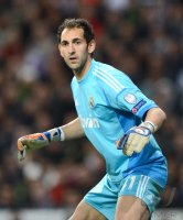 FUSSBALL INTERNATIONAL CHL ACHTELFINALE 12/13:  Torwart Diego Lopez (Real Madrid)