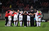 Fussball 1. Bundesliga :  1. FC Koeln Kreis nach der Niederlage