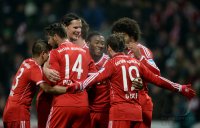 Fussball, 1. Bundesliga  Saison 2013/2014: SV Werder Bremen - FC Bayern Muenchen