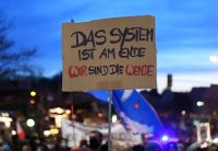 Demonstration von Gegner der Corona-Massnahmen in Reutlingen