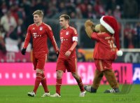 Fussball 1. Bundesliga, Saison 2012/2013:  Toni Kroos und Philipp Lahm (v. li., FC Bayern Muenchen)