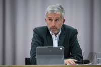 Streitgespraech OB Boris Palmer und AfD Landesvorsitzender Markus Frohnmaier in Tuebingen
