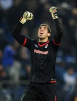 Fussball: Europa League, Saison 2011/2012, Viertelfinale Hinspiel: Torwart Gorka Iraizoz (Athletic Bilbao)