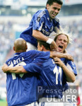 Fussball Uefa-Cup, Schalke - Metalurgs, JUBEL Schalke