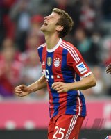 Fussball 1. Bundesliga Saison 14/15: JUBEL FC Bayern Muenchen
