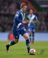 Fussball, 1. Bundesliga  Saison 2014/2015: SV Werder Bremen - VfL Wolfsburg