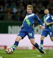 Fussball, 1. Bundesliga  Saison 2014/2015: SV Werder Bremen - VfL Wolfsburg
