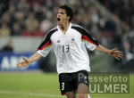 FUSSBALL  Lnderspiel Testpiel Deutschland - Belgien JUBEL; Michael Ballack (GER)