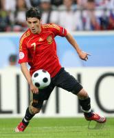 Fussball Euro 2008: Spanien, Villa am Ball