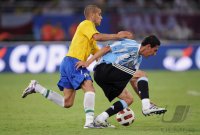 FUSSBALL INTERNATIONAL:  Argentinien - Brasilien