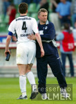 Fussball 1. Bundesliga: Bielefeld, MOEHLMANN und REINHARDT