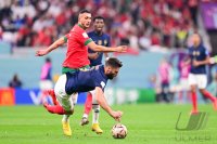 FUSSBALL WM 2022 Halbfinale Frankreich - Marokko