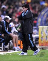 Fussball Nationalmannschaft : Trainer Diego Armando Maradona (ARG)