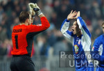 Fussball 1. Bundesliga: Bremen - Rostock, Jubel Rostock