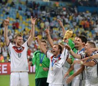 FUSSBALL WM 2014, FINALE: JUBEL Deutschland