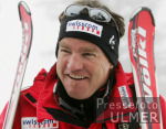 Ski Alpin;  Abfahrt Herren  Wengen Start Max Rauffer (GER) im Hintergrund Eiger, Moench, Jungfrau