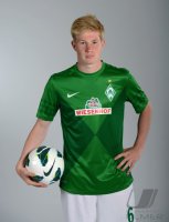 Fussball 1. Bundesliga, Saison 2012/2013, Werder Bremen: Kevin de Bruyne exklusiven Pressefoto ULMER Fotoshooting