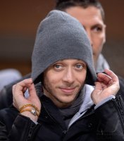 Fussball International Serie A 13/14: Motorradrennfahrer iund Fussballfan Valentino Rossi