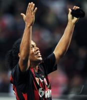 FUSSBALL SERIE A: AC Mailand, RONALDINHO jubelt