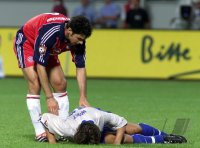 Fussball  1. Bundesliga  Ligacup  2000/2001: FC Bayern  M&Aring;&cedil;nchen - Hertha BSC Berlin